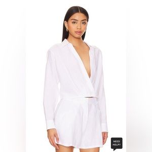 Marissa Webb Maxwell Linen Shirt NWT